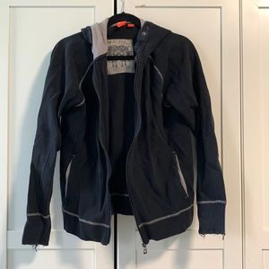 Hugo boss black zip up sweater